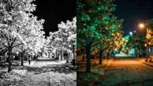 infrared vs color night vision