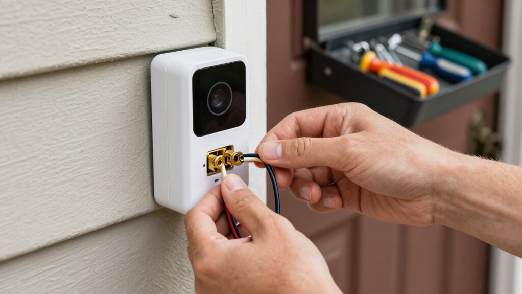 installing wired doorbell with existing chime