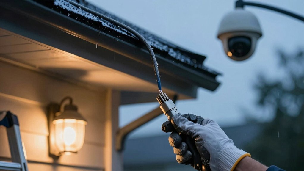 outdoor security camera ethernet setup