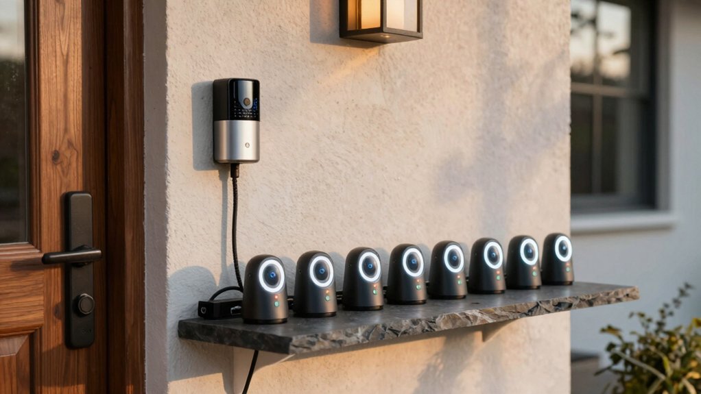 wired video doorbells with storage